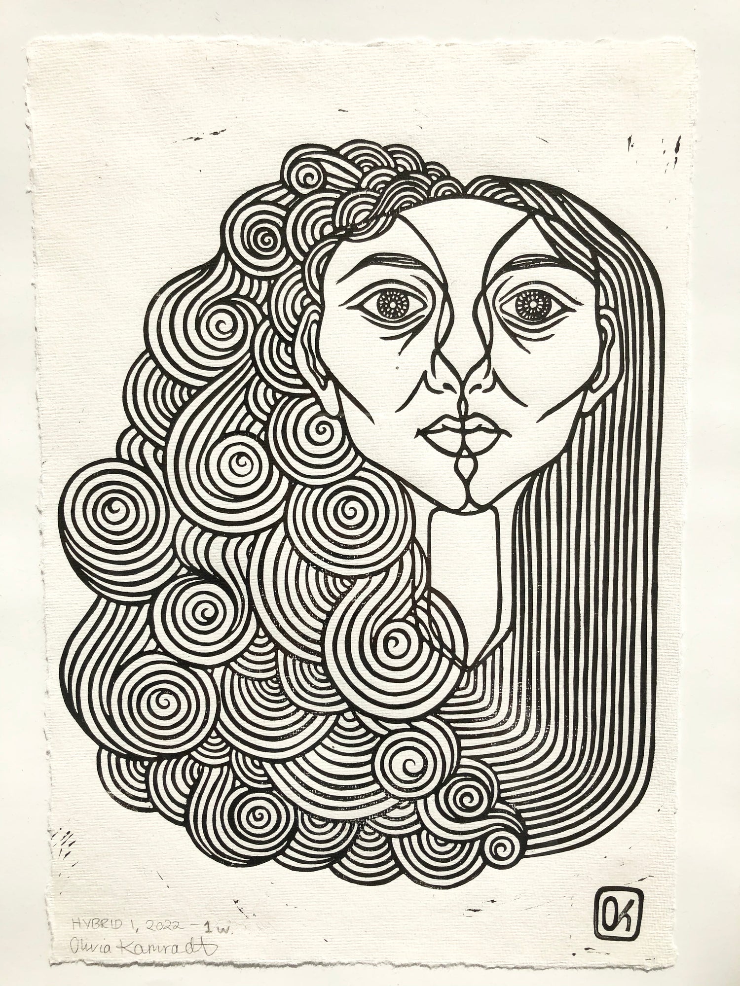 Hybrid Lino Print Series